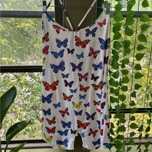 Colorful Butterfly Print one piece